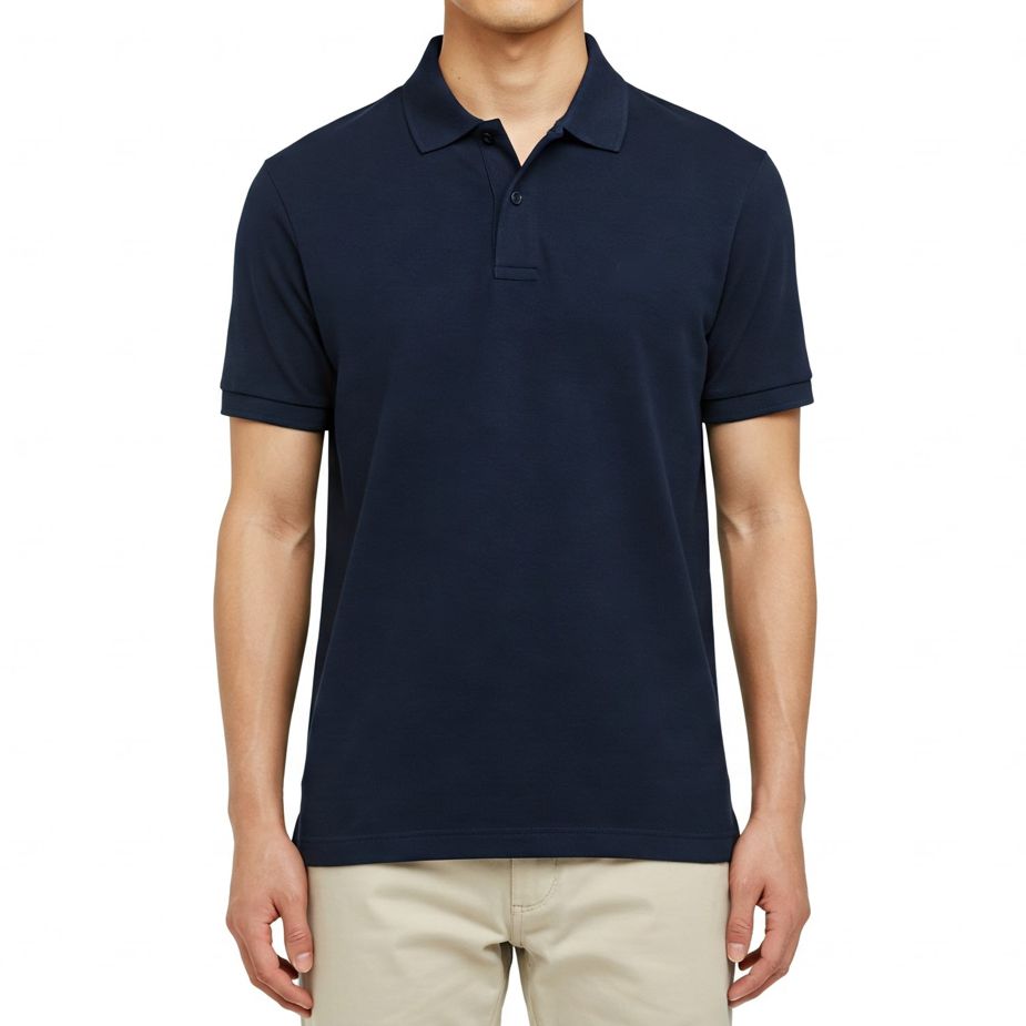 camisa-homem-gola-polo-azul-marinho