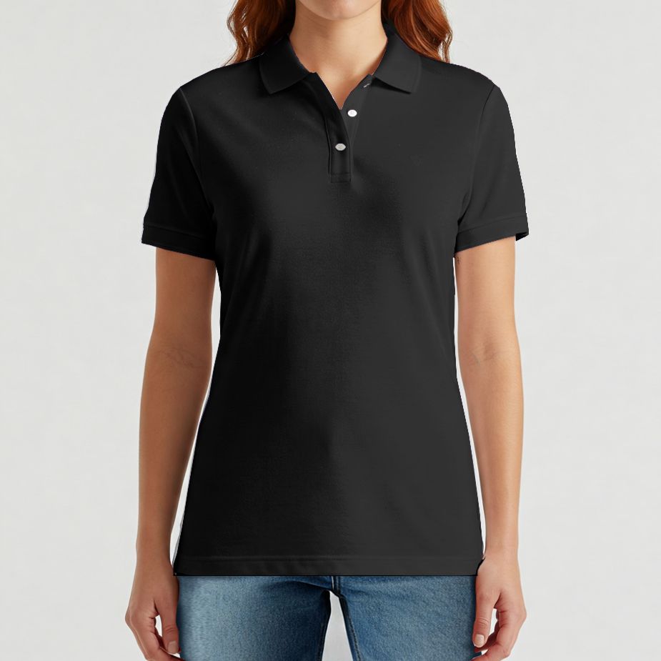 camisa-mulher-gola-polo-preta