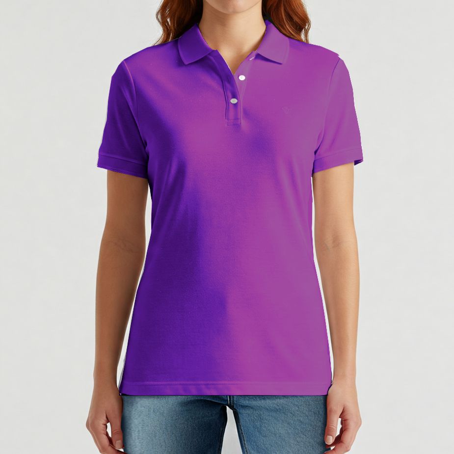 camisa-mulher-gola-polo-roxa