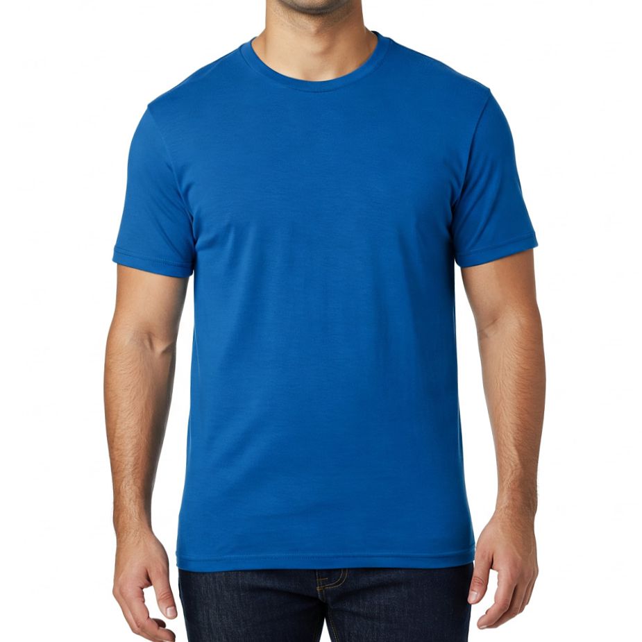 camiseta-homem-azul royal